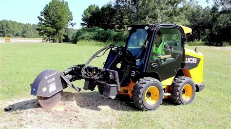 homemade skid steer stump grinder|skid steer mounted tree grinder.